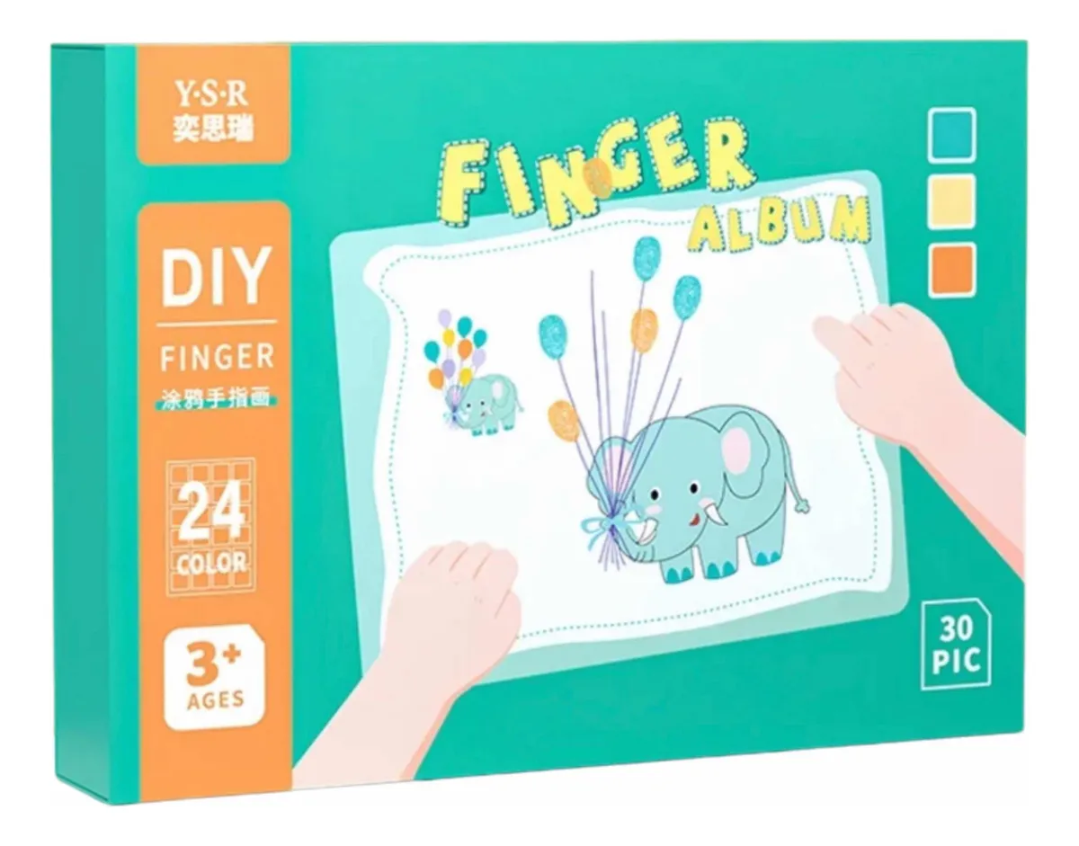 Set Pintura Arte Para Niños Kit Para Pintar 30 Páginas 12 Fu