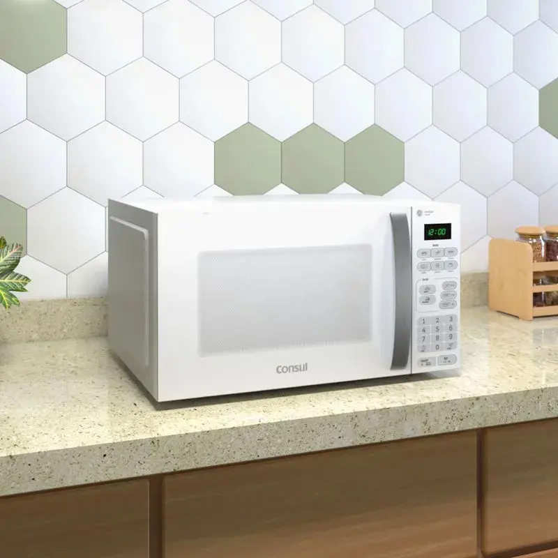 Micro Ondas 20 Litros 10 Níveis De Potência Cma20bb Consul Cor Branco