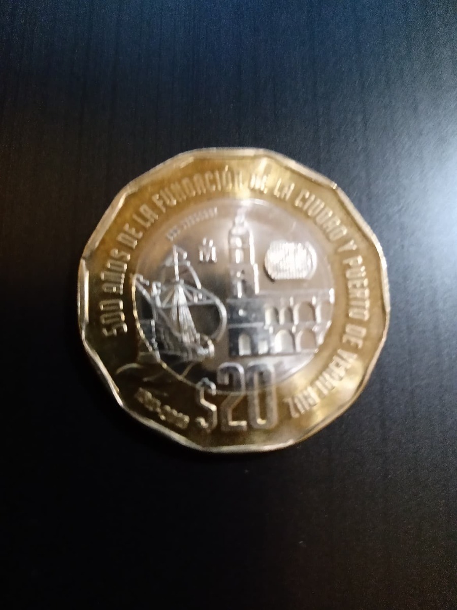 moneda de 20 pesos fundacion de veracruz 1519 2019 moneda de 20 pesos fundacion de veracruz 1519 2019
