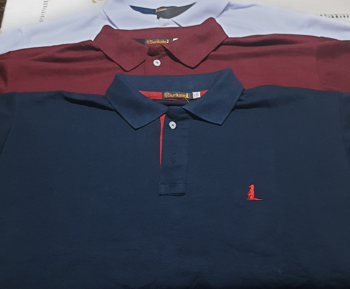 Kit 3 Camisas Gola Polo, Original Camisetas Blusas Qualidade