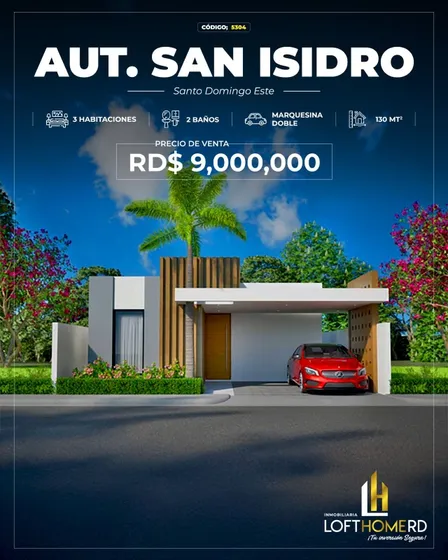 Casa De Un Nivel Con Patio, Autopista San Isidro Cd 5304