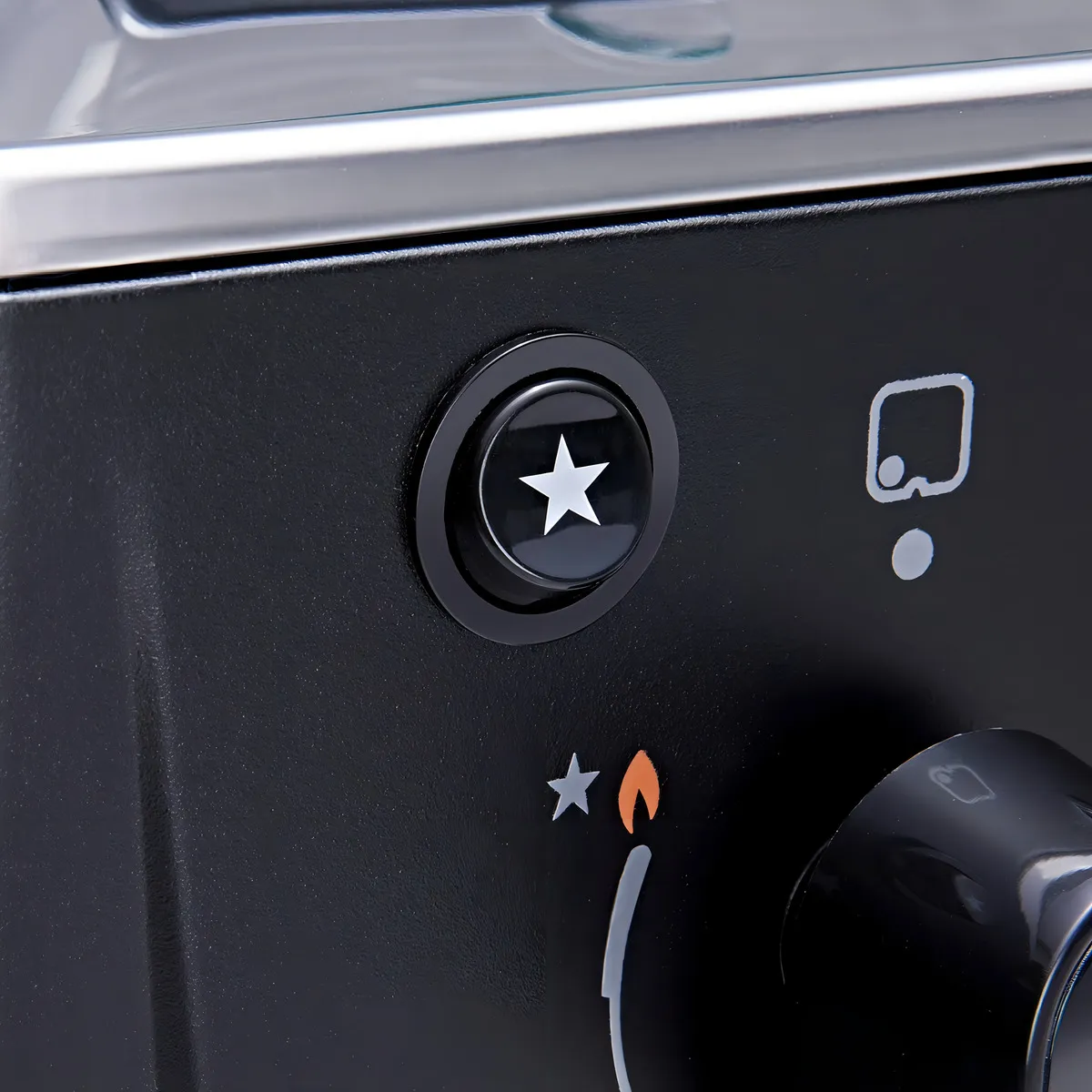 Fogão 4 Bocas Atlas Mônaco Plus Preto Com Mesa Inox E Acendimento Automático Bivolt - Imagem 3