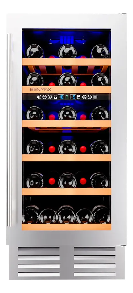 Adega De Vinhos Compressor Benmax Dual Zone Para 28 Garrafas 127v
