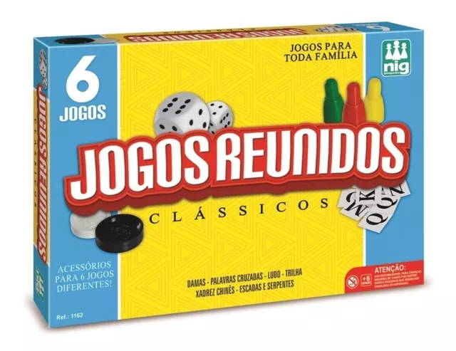 Kit Jogos para Viagem Classicos 22 cm Dama Ludo Xadrez ETC. - ART