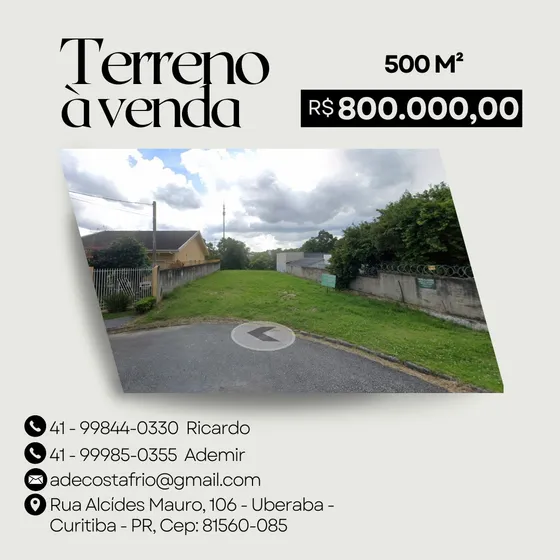 Terreno A Venda Com Projeto De Residência