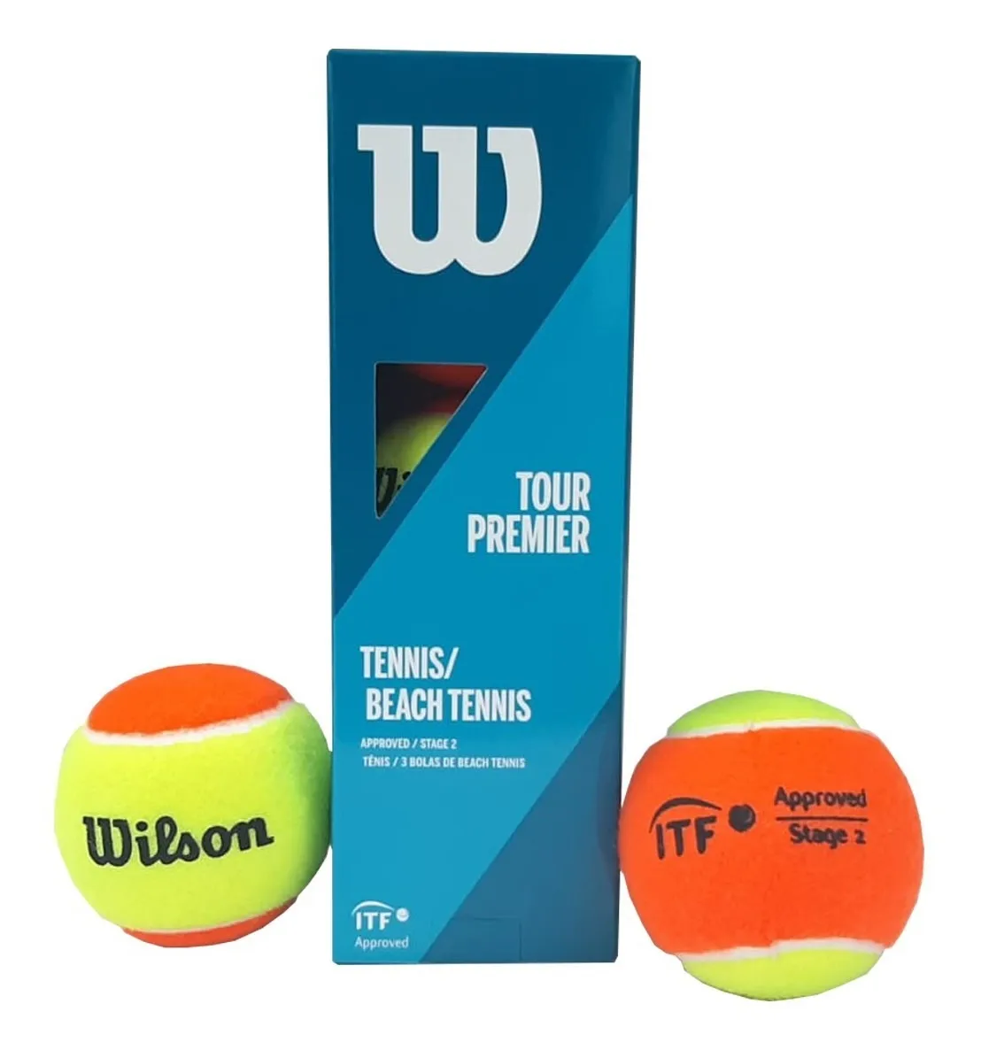 Bola De Beach Tennis Wilson Tour Premier - Kit Com 3 Bolas