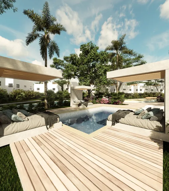 Villas Townhouse Con Lago Central En Punta Cana