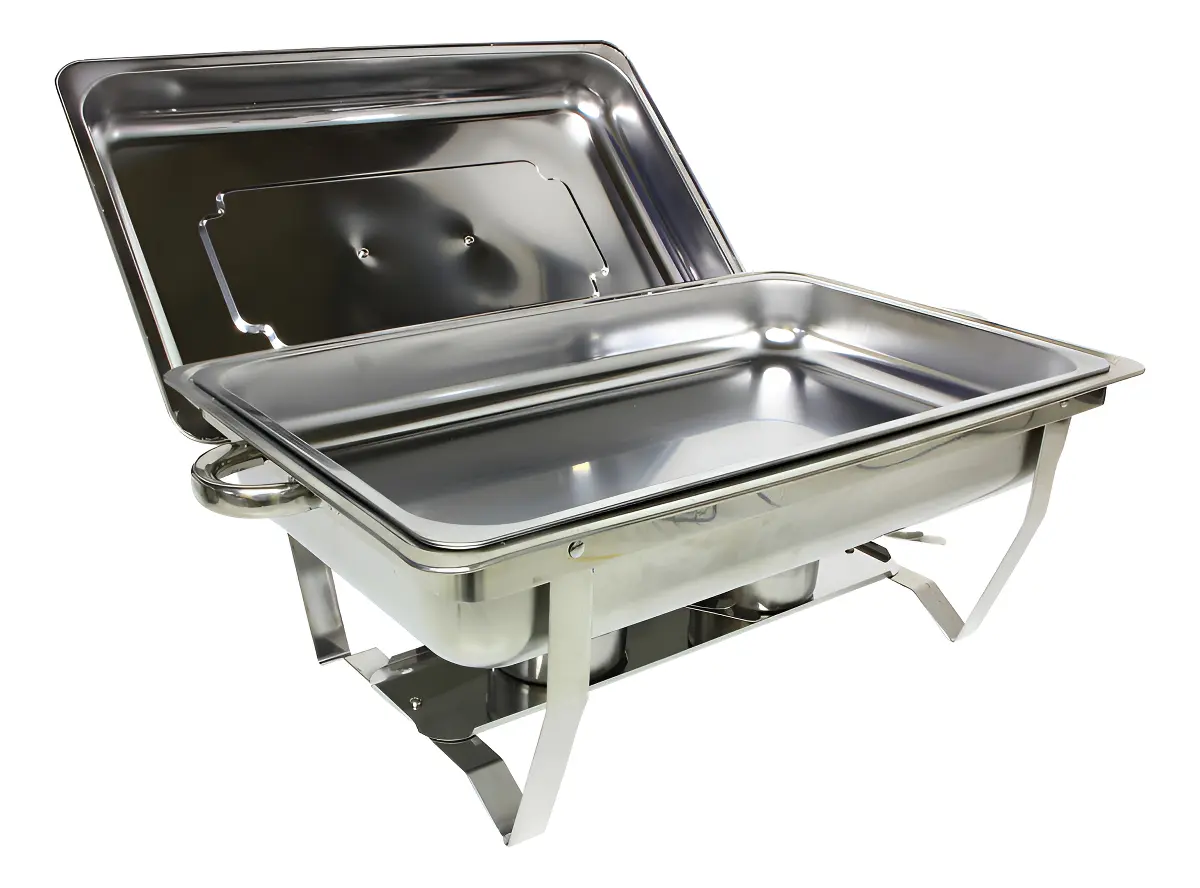 Rechaud Retangular Navoga Inox