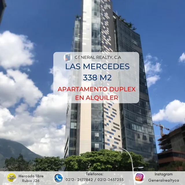 Apartamento Duplex En Alquiler 338 M2 Las Mercedes  