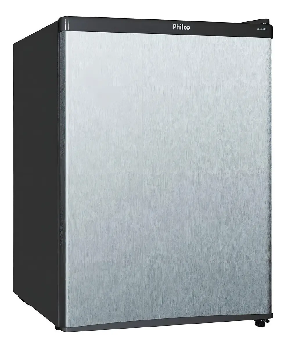 Geladeira frigobar Philco PFG85 con capacidad de 67L -platinum