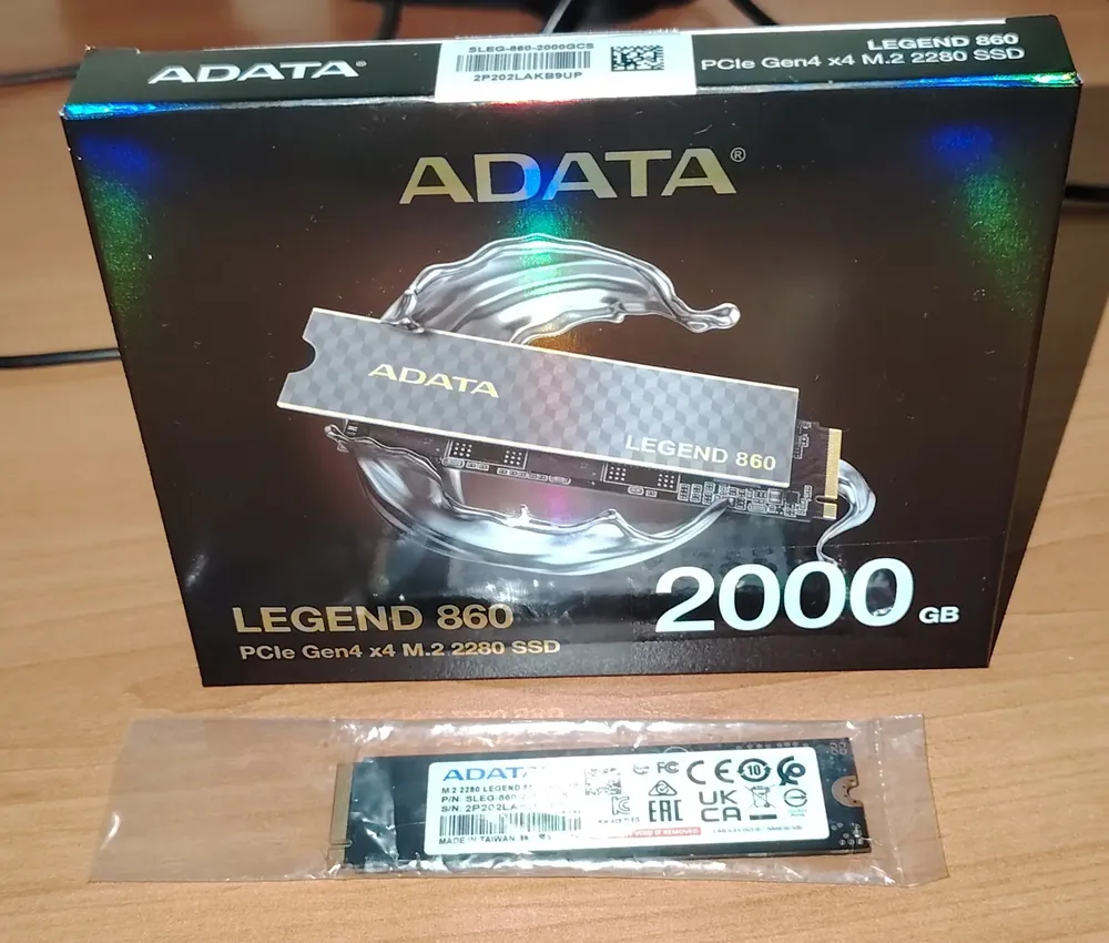 SSD Adata Legend 860 de 2 TB M.2 2280 PCIe Gen4 | Frete grátis
