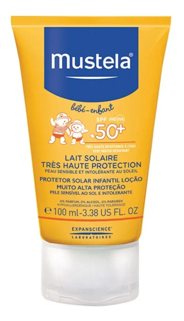 Protetor solar infantil Mustela Loção Facial Corporal FPS50 100ml