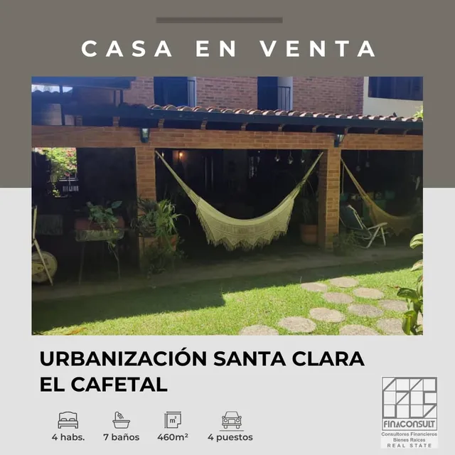 Venta Linda Casa Remodelada Diseño Arquitecto Fruto Vivas Cafetal Urbanizacion Santa Clara Calle Cerrada Con Doble Control De Acceso 