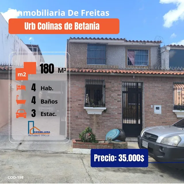 Se Vende Townhouse En Urbanización Colinas De Betania. Charallave 