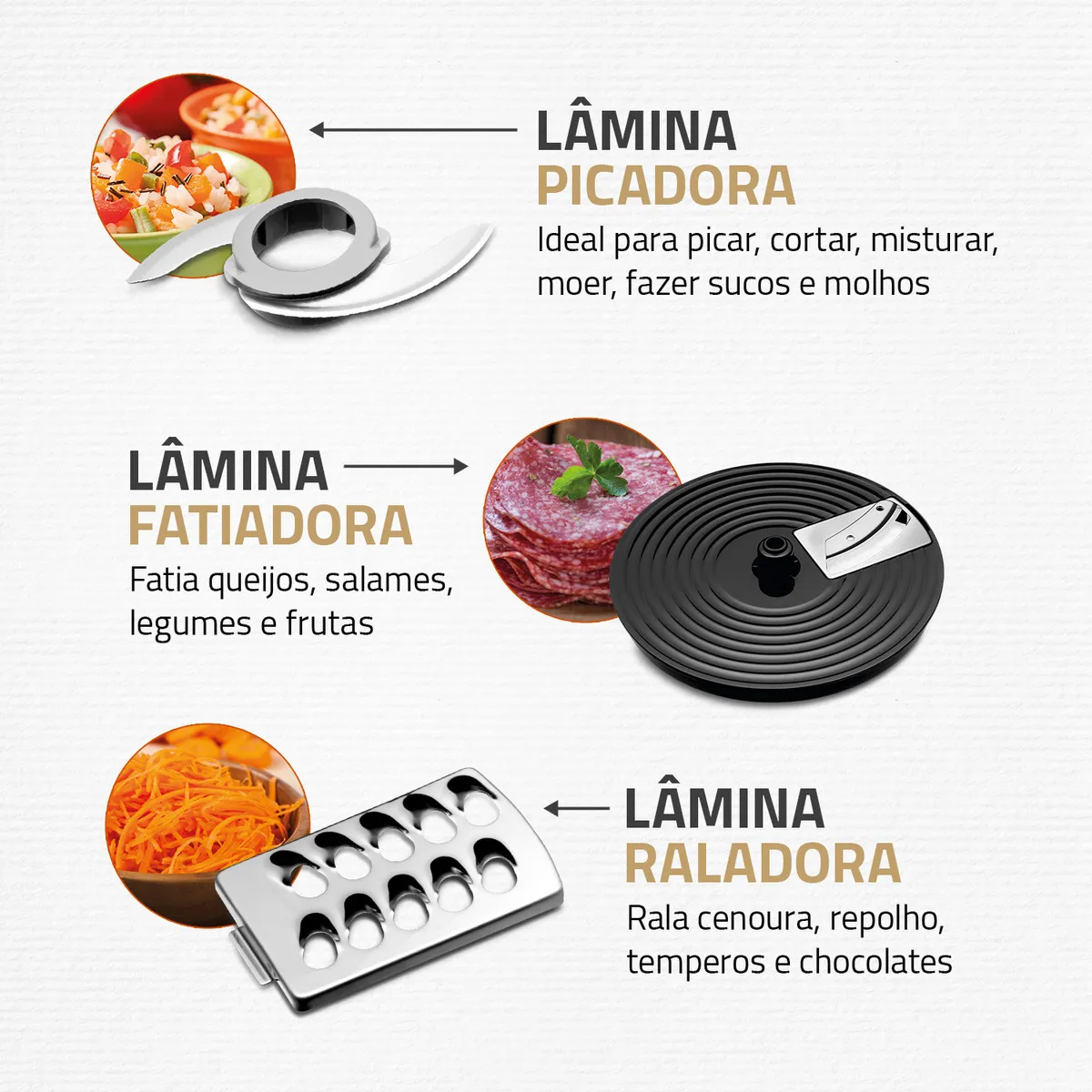 Multiprocessador Turbo Chef 5 em 1 Mondial 1000W MPN-01-B - Imagem 2