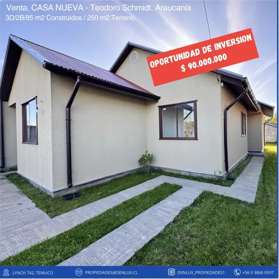 Compra Con Subsidio Ds1 (tramo 3) / Casa Nueva En Teodoro S