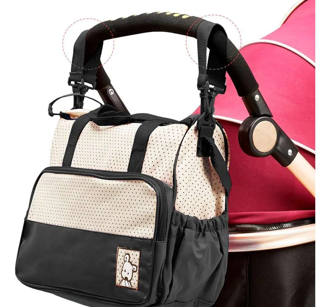 Bolso Maternal 5 en 1 con Cambiador - Set completo con todas las piezas