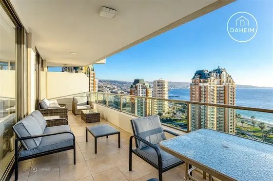 Linda Vista Departamento En Venta De 4 Dorm. En Viña Del Mar