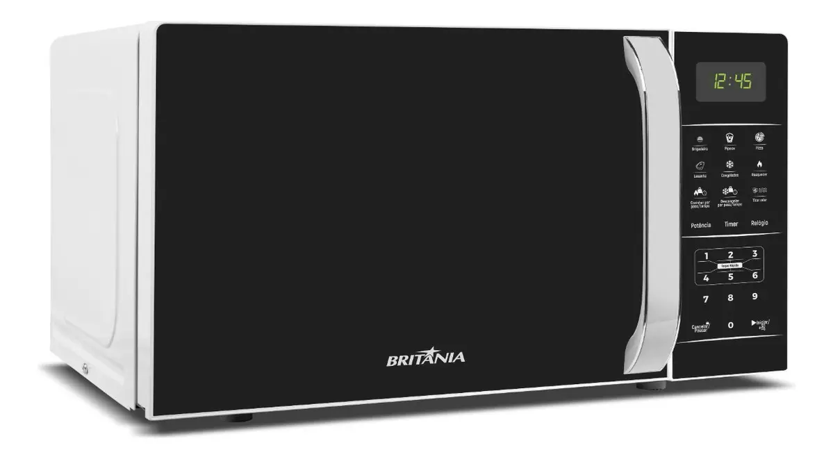 Micro-ondas Britânia Bmo23 De Preto 20l Branco