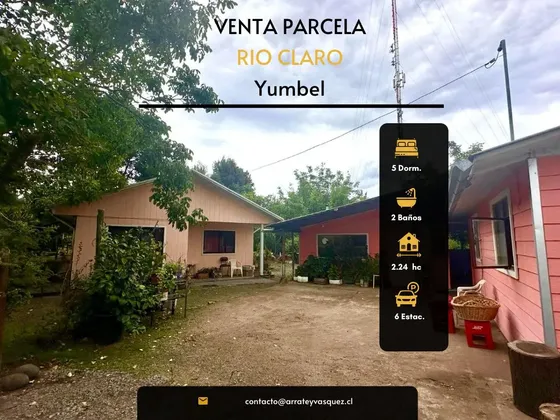 Venta Parcela Con 2 Casas Y Variados Arboles En Rio Claro