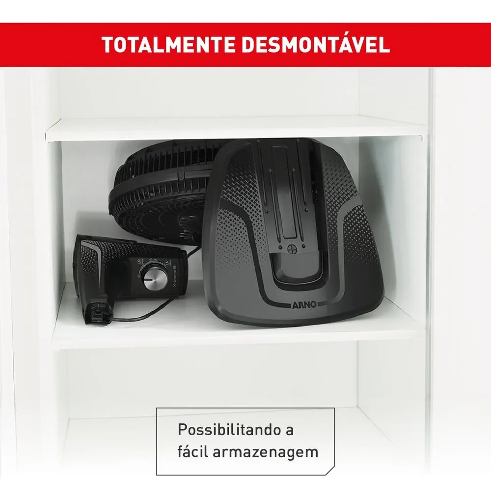Ventilador Arno X-treme 9 De Mesa 40cm VE90 Cor Preto Pás Azul - Imagem 2