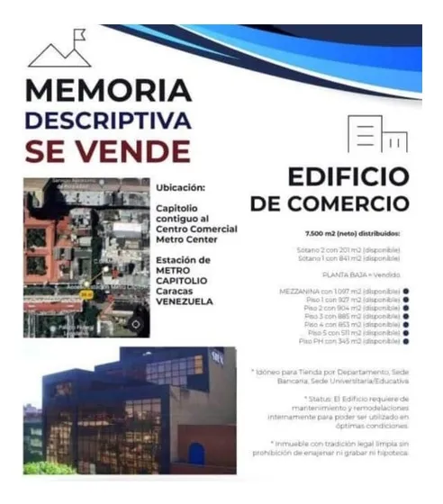 Edificio De Oficinas Centrico En Capitolio Caracas Metro Center