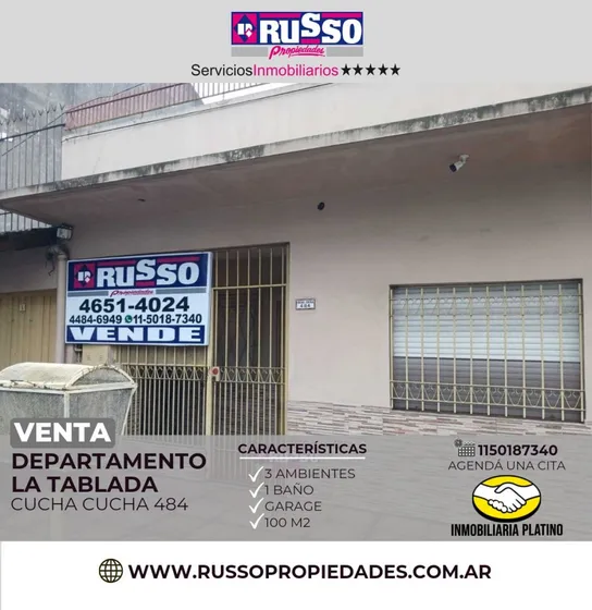 Venta Ph Al Frente Tablada 3 Ambientes