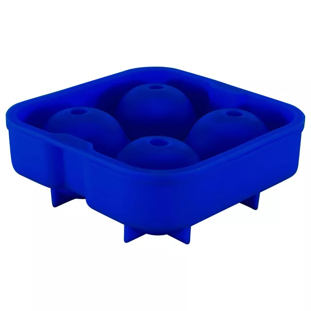 Molde De Silicona Para Bolas De Hielo 4.5 Cm - Cukin Azul Oscuro