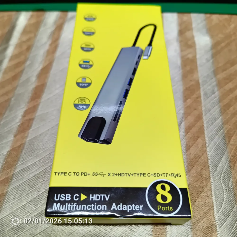 Tipo C Hub 8 En 1 Adaptador Usb C A Hdmi 4k Con Ethernet | Meses sin ...