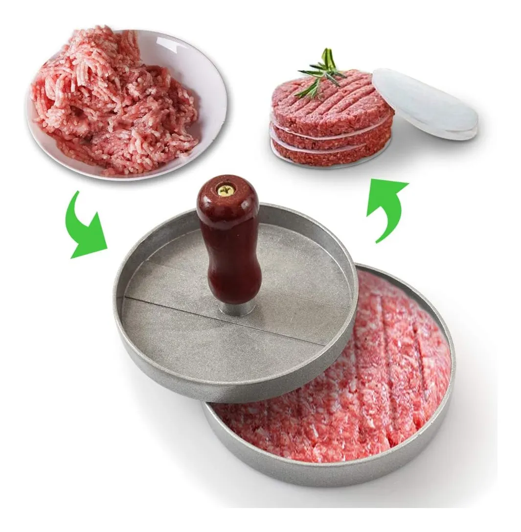 Molde Prensa Aplastador Manual Para Carne Hamburguesas Color
