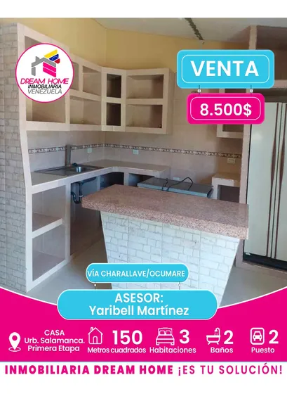 Casa En Venta Urb. Salamanca. Primera Etapa  Vía Charallave / Ocumare