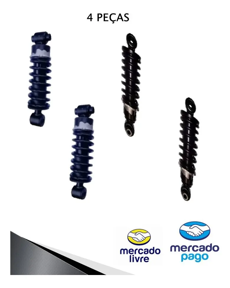 Kit Amortecedor Cabine Novo Ford Cargo 2423 2428 2429 4pçs amortecedor caminhao ford