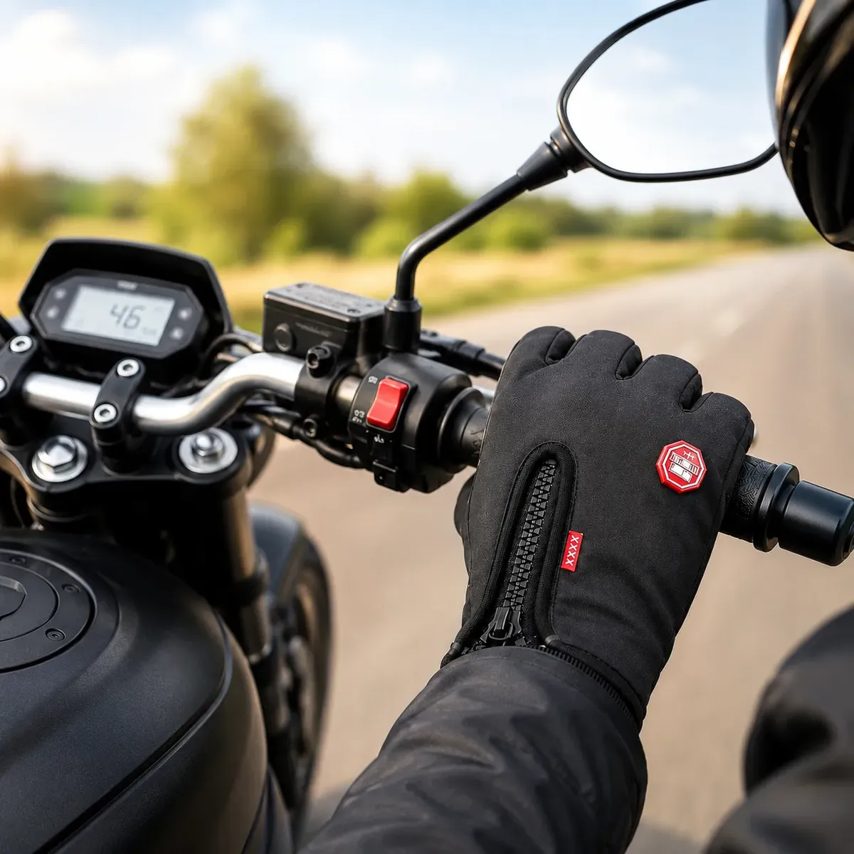 Luva Moto Bicicleta Touch Resistente Água Antiderrapante — foto 7