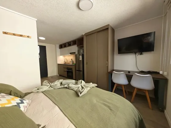 Arriendo Estudio Amoblado Sta Elvira Stgo Centro