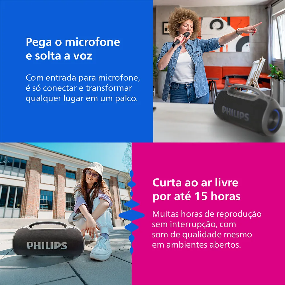 Conexões USB e BT