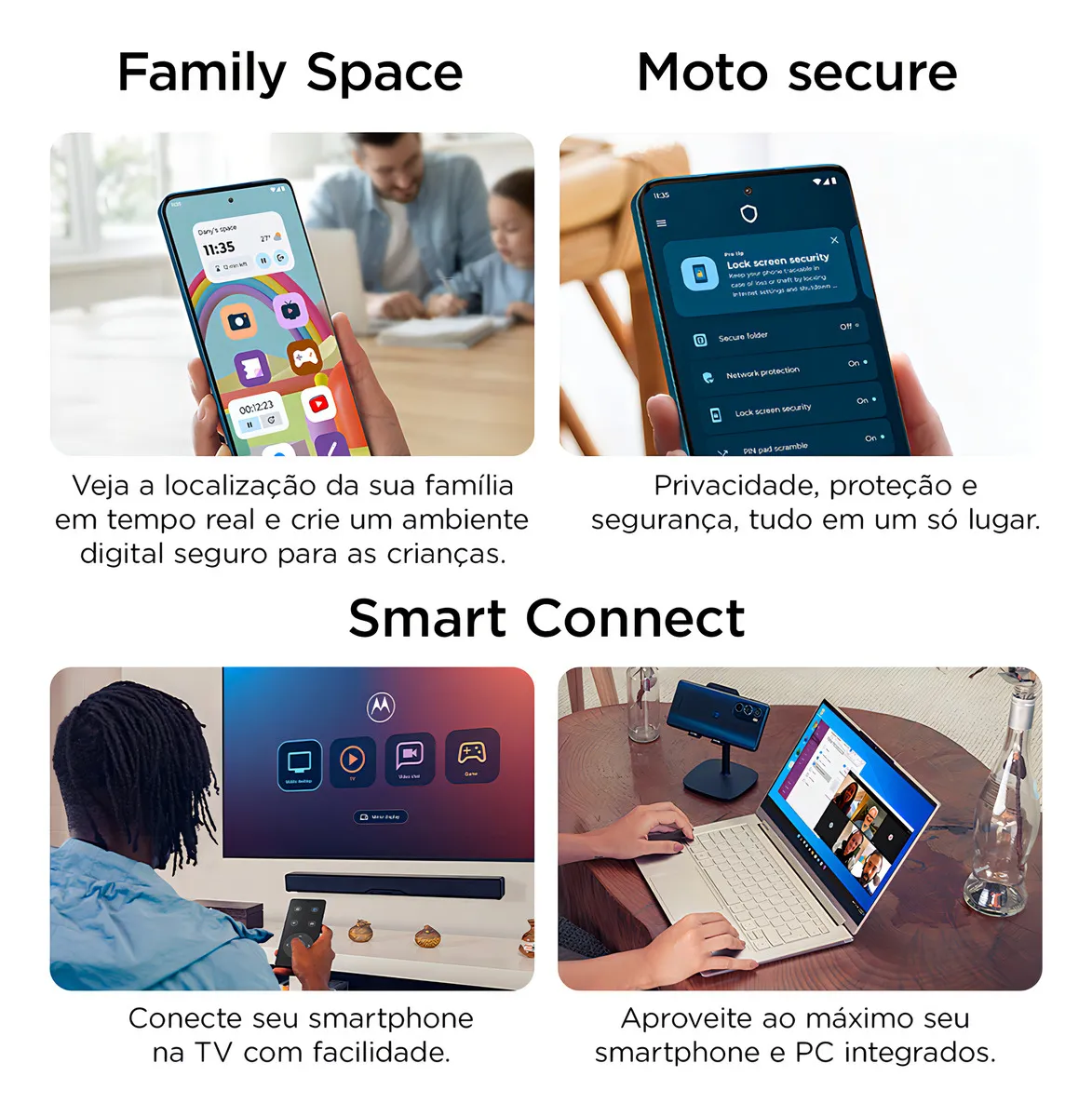 Smartphone Motorola Moto G35 5g - 256gb 12gb (4gb Ram+8gb Ram Boost) E Camera 50mp Com Ai Nfc Tela 6.7 Com Superbrilho - Coral - Vegan Leather - Imagem 2