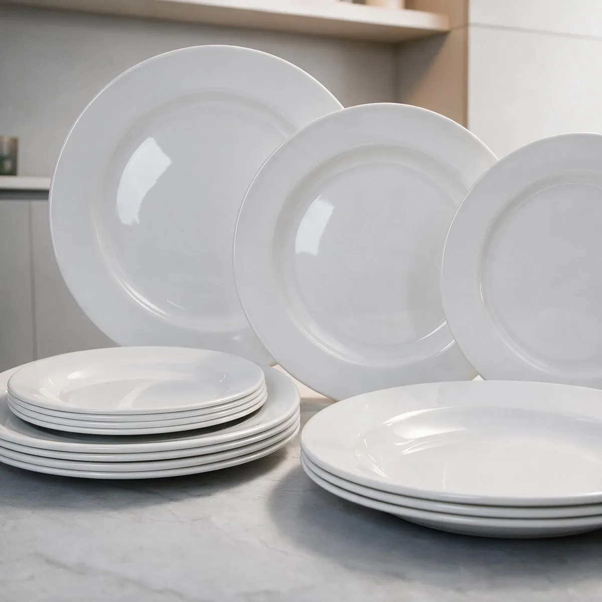 Aparelho De Jantar 12 Peças Melamina Pozzani Louças Náuticas