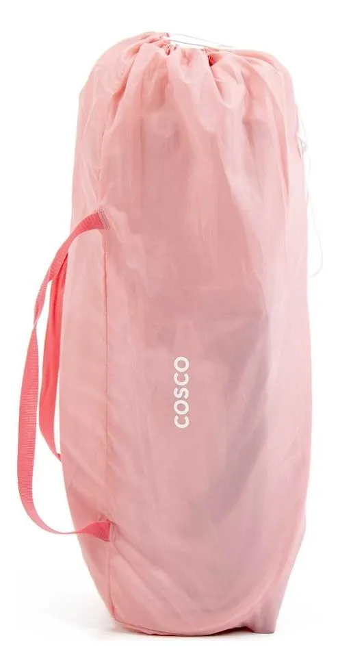 Berço Cosco Kids, Nanny, 0 a 18kg, Rosa Rajado - Imagem 2