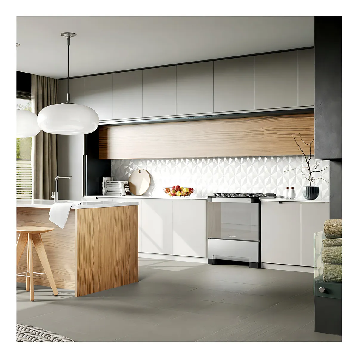 Fogão 5 Bocas Decorato Vetro G3 Mueller Inox Tipo De Conexão Gás Engarrafado - Imagem 2