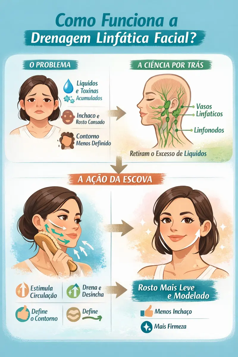 Escova Facial — ângulo lateral