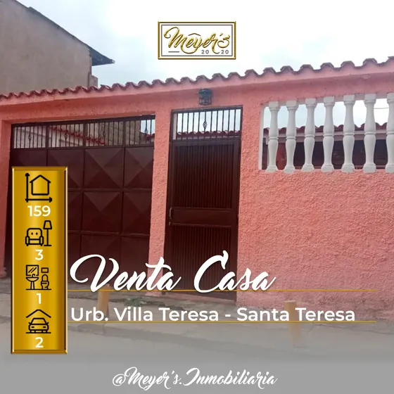 En Venta Casa En La Urbanización Villa Teresa En Santa Teresa Del Tuy 