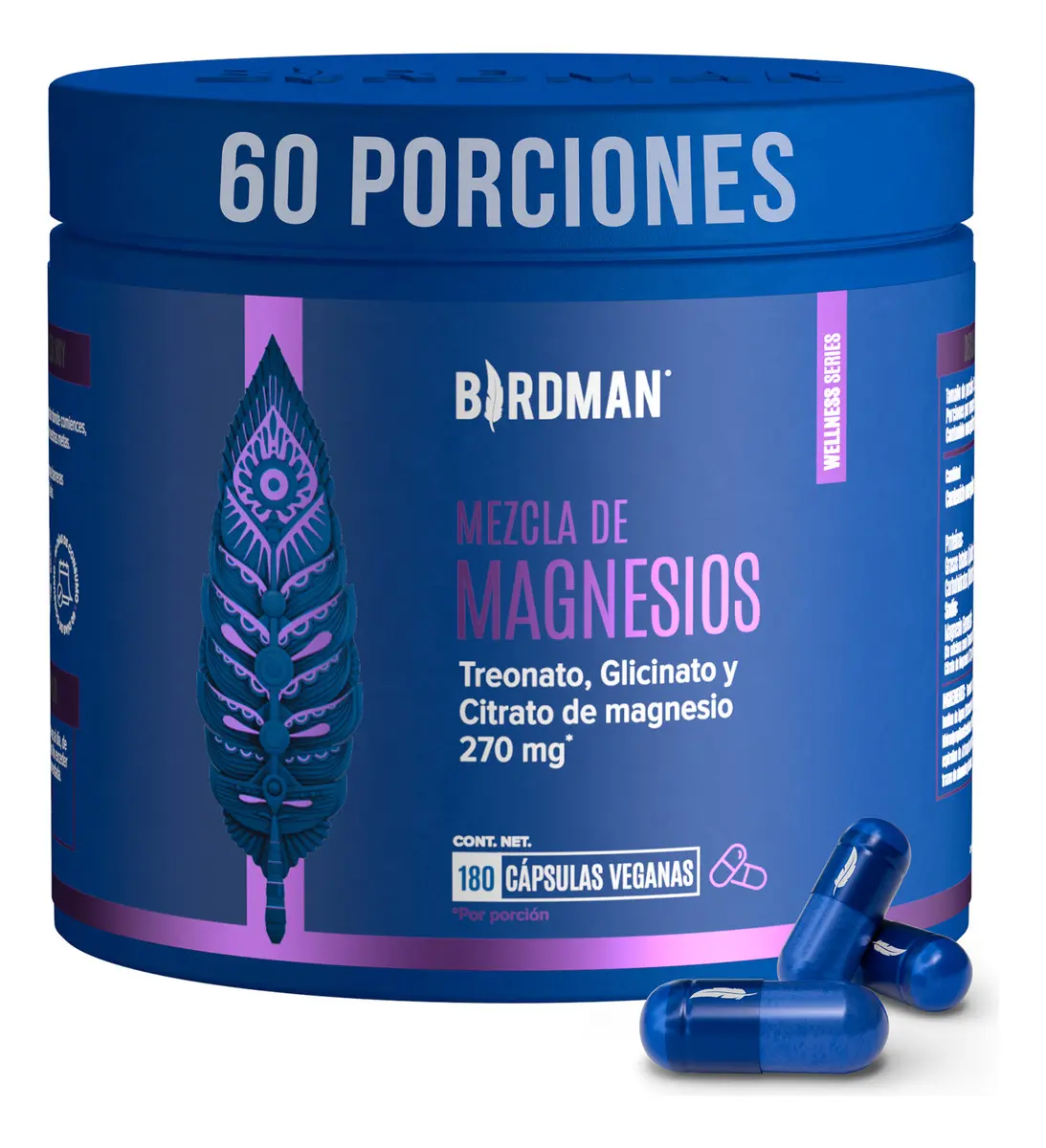 Birdman Mag Trifecta Citrato Glicinato Treonato 180 Cápsulas