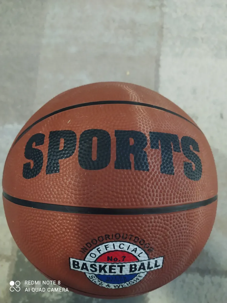 Bola De Basquete Profissional Tamanho Oficial Nba + Bomba Ar Laranja - Imagem 4