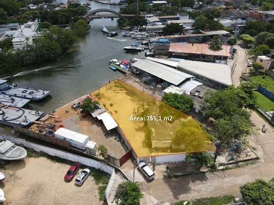 Venta Lote De Terreno Con Muelle Zona Industrial Del Bosque Cartagena