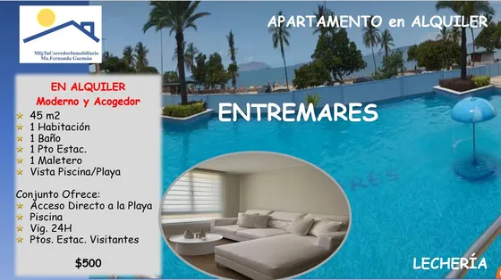 Alquiler Remodelado Elegante Apartamento Conjunto Residencial Entremares