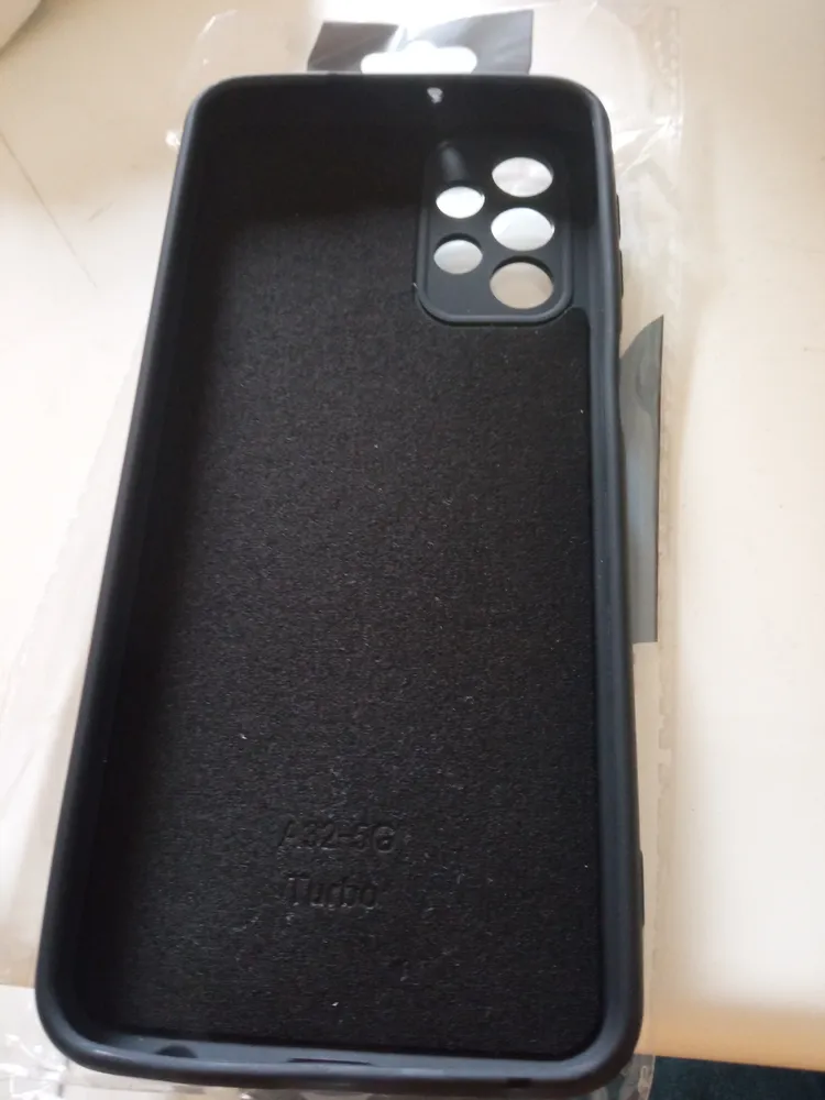 Capa silicone aveludada para A03s - foto real 1