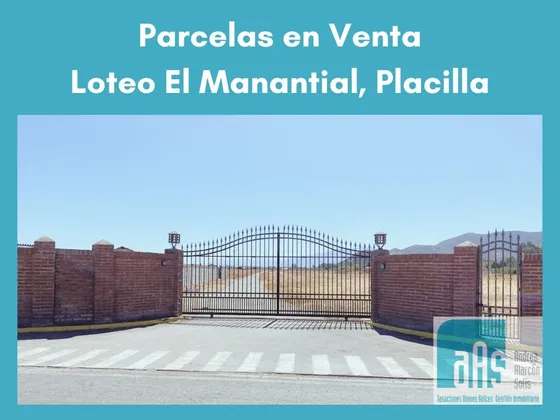 Parcelas De Agrado, Loteo El Manantial, Placilla