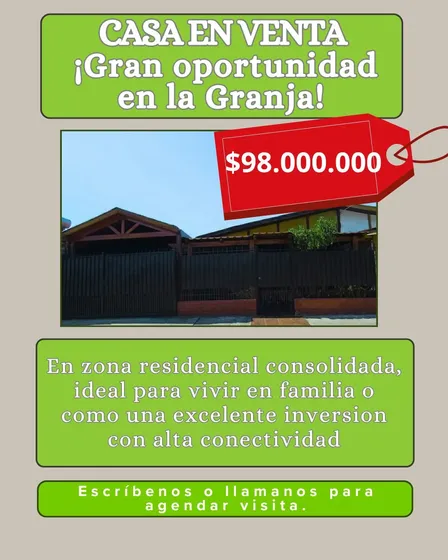 Casa En Venta En La Granja Trato Directo, Lista Para Habitar