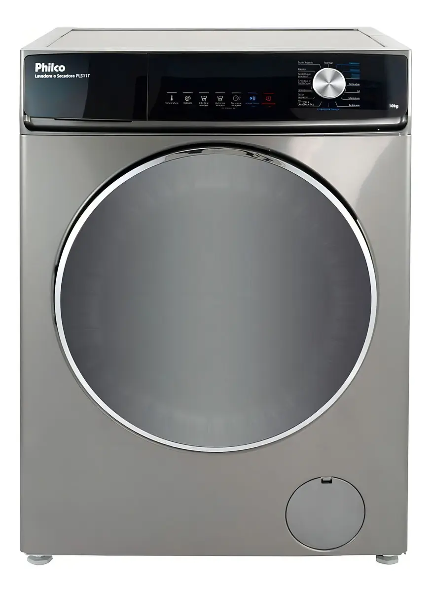 Lava e Seca Philco 16 Programas Eco Inverter 10 kg Inox PLS11T - Inox