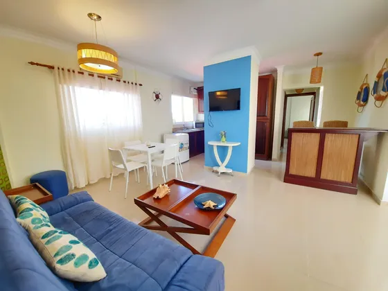 Se Vende O Renta Amueblado  Apartamento En Juan Dolio De 1 Habitacion